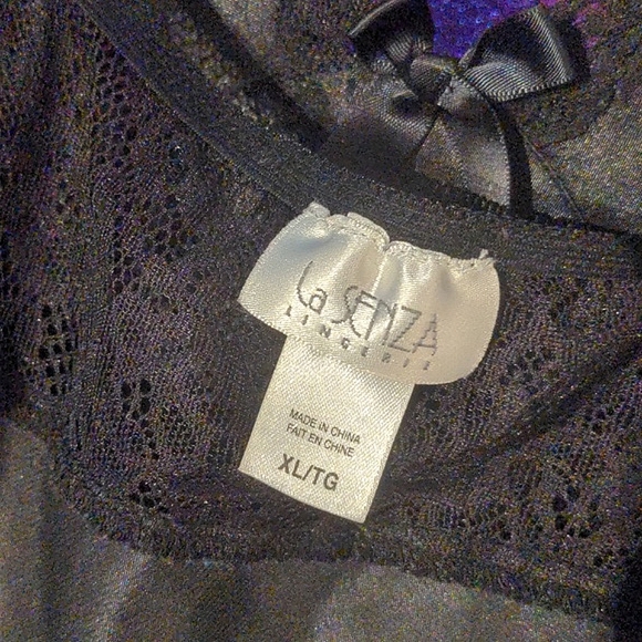 :XL: ✨3 for $45✨: Vintage Black Lace La Senza XL Slip. - Picture 5 of 8